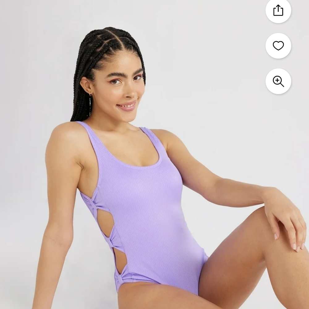 💜No Boundaries Purple Fusion Racerback One Piece Swimsuit